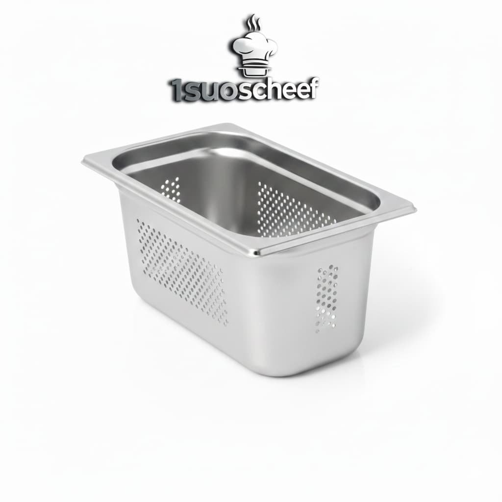 لگن بنماری پانچ استیل یک سوم عمق 6/5 مکث سیلور