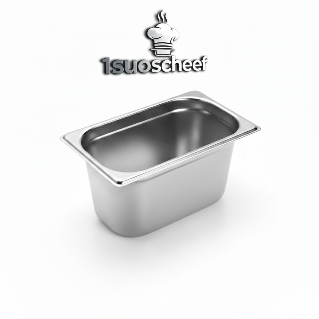 لگن بنماری استیل  یک نهم عمق 6/5 مکث سیلور