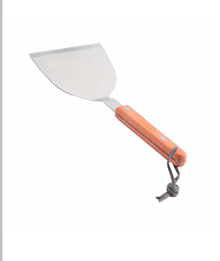 کاردک خم دسته چوبی  کوچک