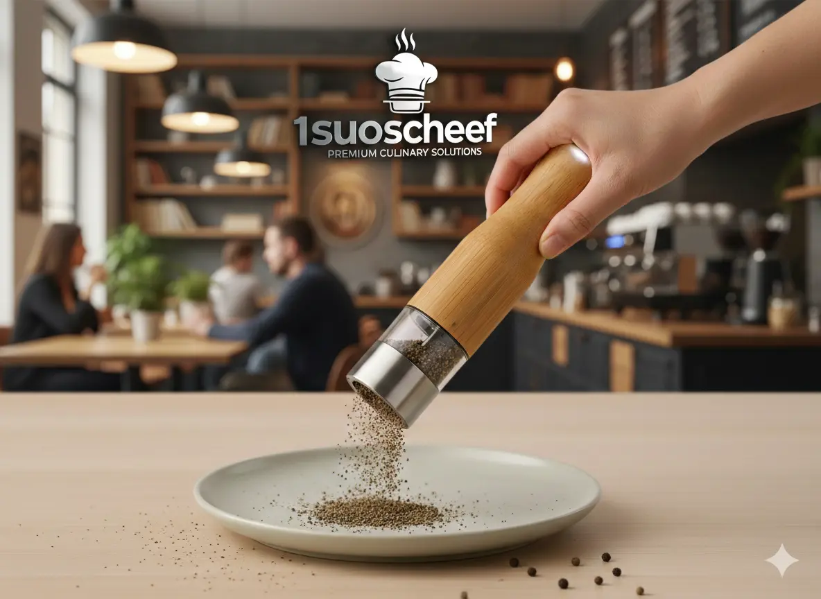 آسیاب نمک و فلفل شارژی Best مدل KDK-511B طرح بامبو