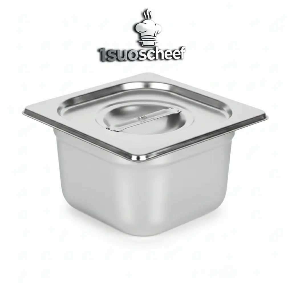 لگن بن ماری استیل ۱/۶ عمق ۱۰ سانتی متر مکث سیلور