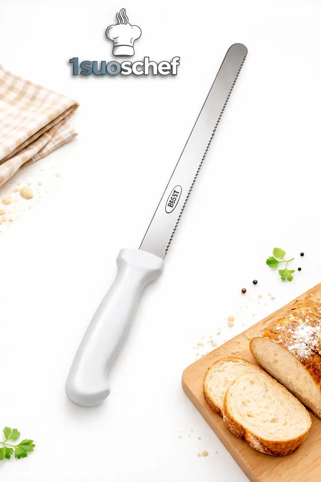 چاقوی اره‌ای مخصوص برش نان بِست | تیغه سخت‌کاری شده و دسته ارگونومیک