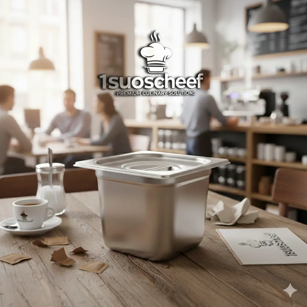 لگن ​بنماری ۱/۶ استیل عمق ۱۵ سانتی‌متر مکث سیلور max silver