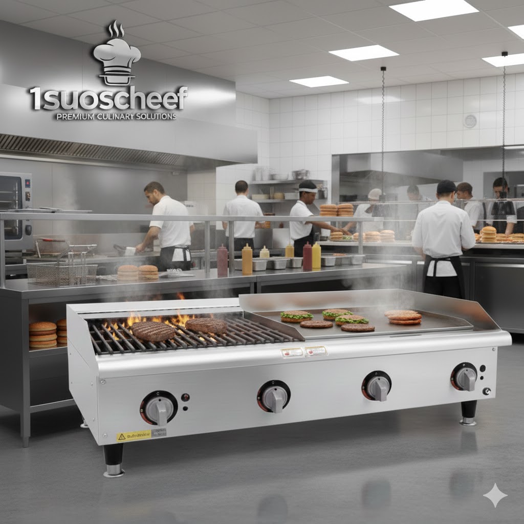 گریل ۹۰ سانت ترکیبی (روغنی و ذغالی) max silver