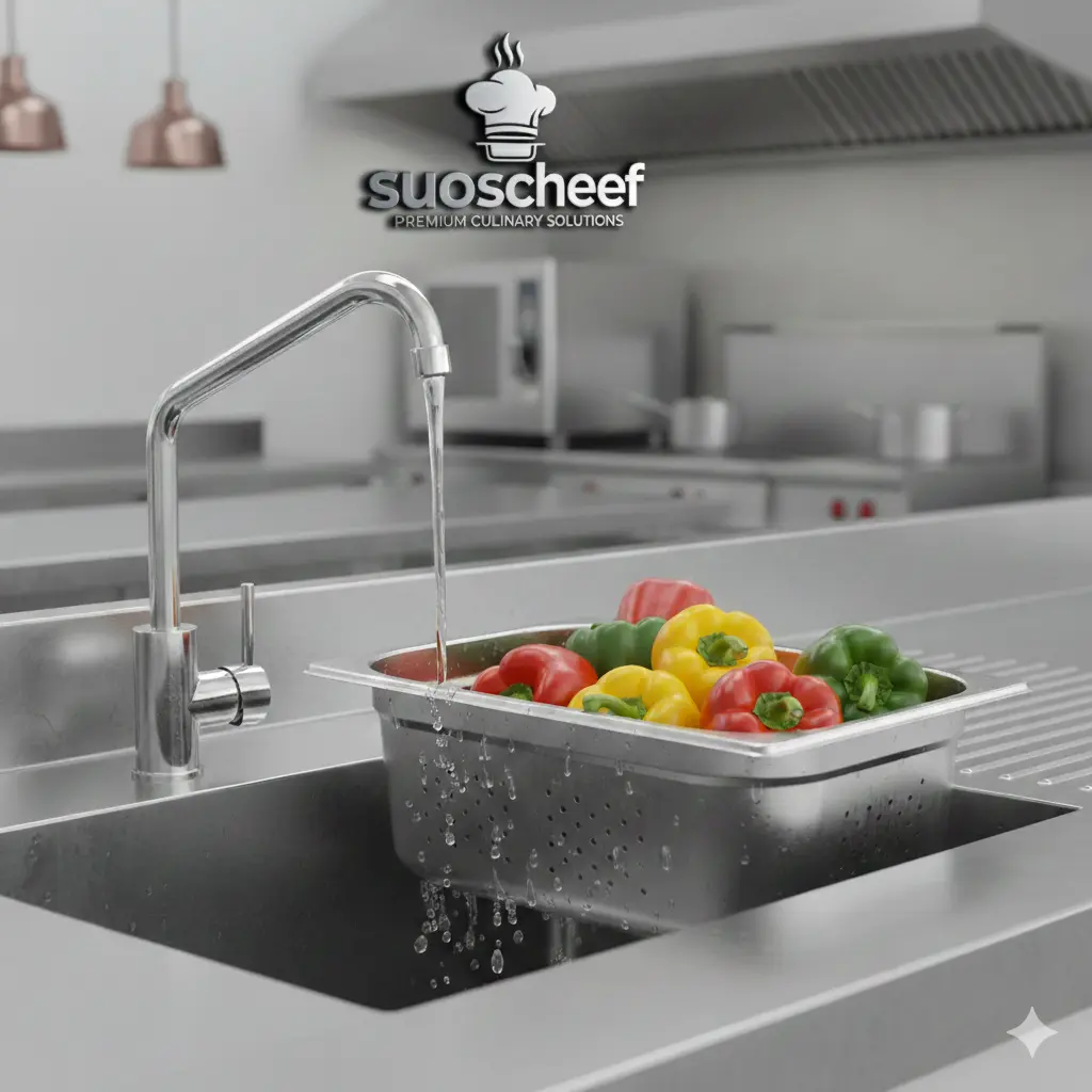 بن‌ماری پانچ استیل یک دوم  مکث سیلور | عمق ۲۰ سانت |