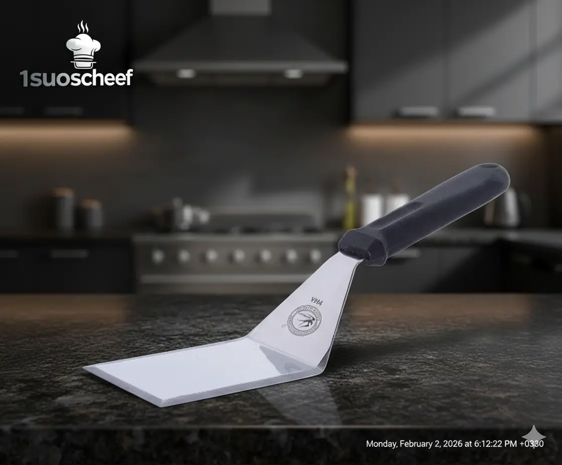 کاردک برگر  خم دسته پلاستیکی بست