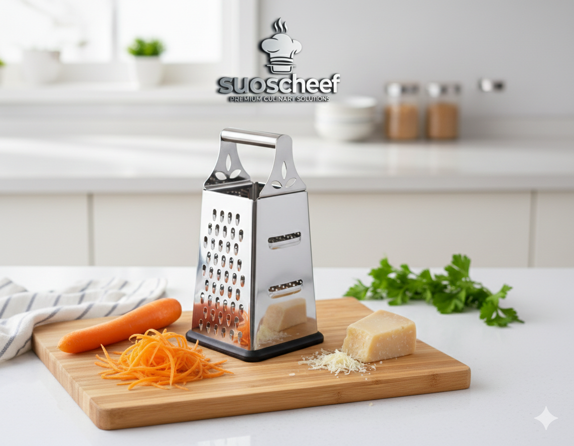 رنده چهارگوش تمام استیل دسته استیل