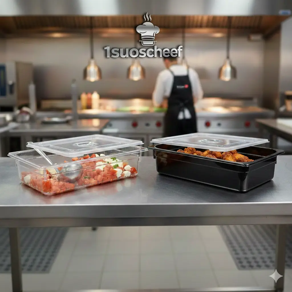 بنماری پلی کربنات 1/1 عمق 10 سانتی متر مکث سیلور (شفاف و مشکی)